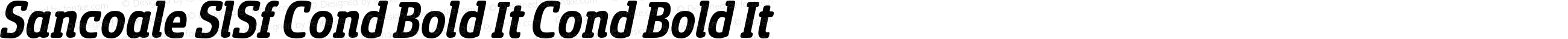 Sancoale SlSf Cond Bold It Cond Bold It