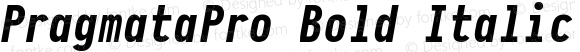 PragmataPro Bold Italic