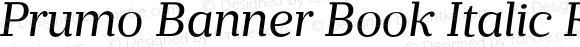 Prumo Banner Book Italic Regular