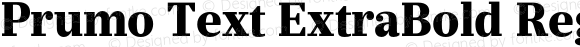 Prumo Text ExtraBold Regular