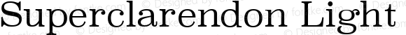 Superclarendon Light Italic