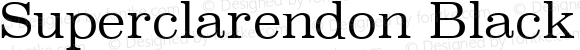 Superclarendon Black Italic