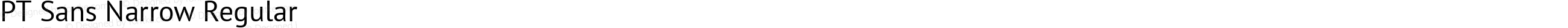PT Sans Narrow Regular
