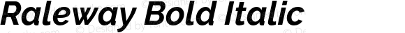 Raleway Bold Italic