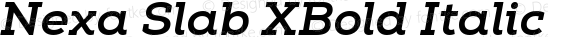 Nexa Slab XBold Italic