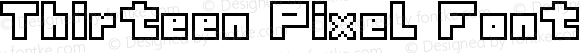 Thirteen Pixel Fonts Regular