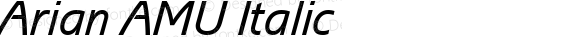 Arian AMU Italic