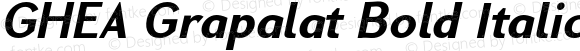 GHEA Grapalat Bold Italic