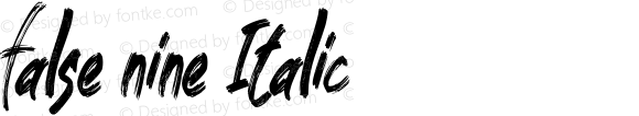 false nine Italic