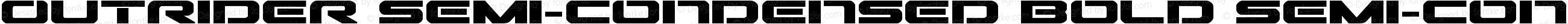 Outrider Semi-Condensed Bold Semi-Condensed Bold
