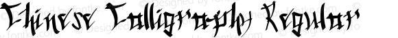 Chinese Calligraphy Regular