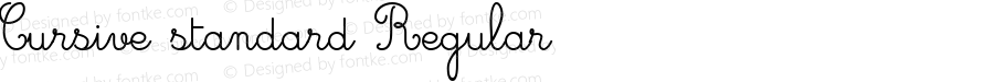 Cursive standard Regular