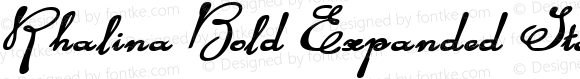 Rhalina Bold Expanded Italic Bold Expanded Italic