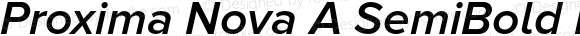 Proxima Nova A SemiBold Italic