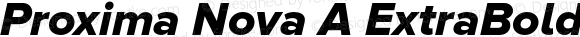 Proxima Nova A ExtraBold Italic