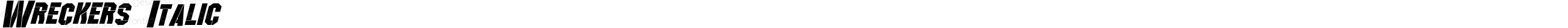Wreckers Italic