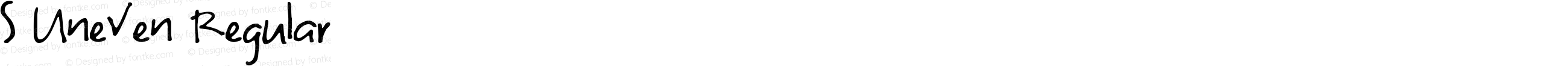 S Uneven Regular