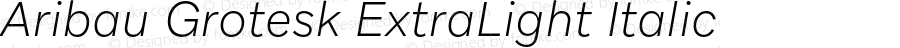 AribauGrotesk-ExtraLightItalic