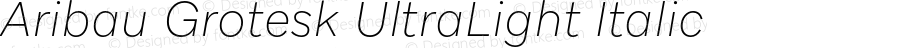 AribauGrotesk-UltraLightItalic