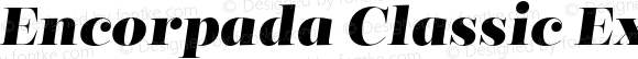 Encorpada Classic ExtraBold Italic