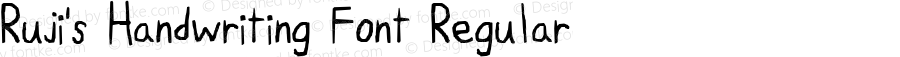 Ruji's Handwriting Font Regular