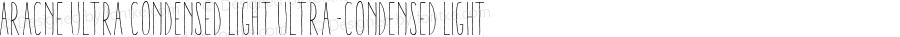 Aracne Ultra Condensed Light