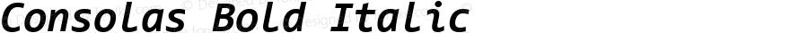 Consolas Bold Italic