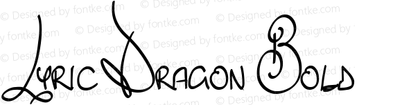 Lyric Dragon Bold Version 1.0