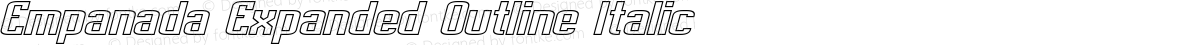 Empanada Expanded Outline Italic