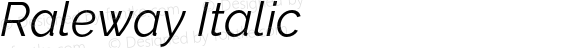 Raleway Italic