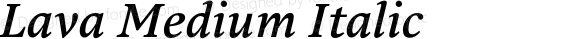 Lava Medium Italic