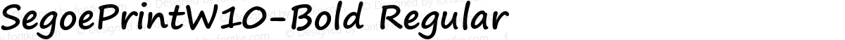 SegoePrintW10-Bold Regular