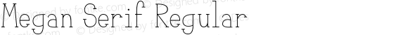 Megan Serif Regular