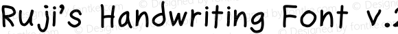 Ruji's Handwriting Font v.2.0