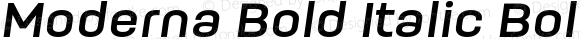 Moderna Bold Italic Bold Italic