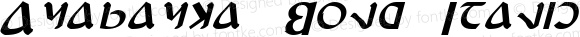 Anayanka Bold Italic