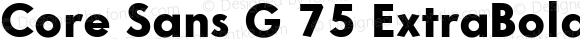 Core Sans G 75 ExtraBold