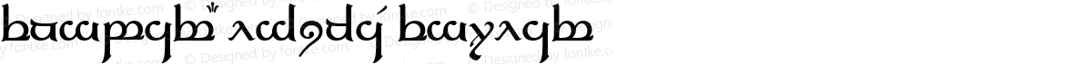 Tengwar Elfica Regular