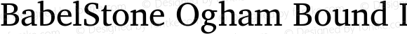 BabelStone Ogham Bound Italic