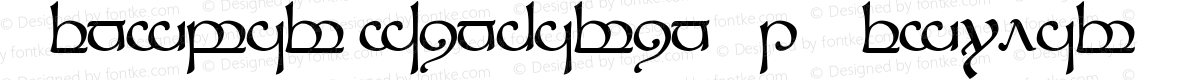 Tengwar Sindarin-1 Regular