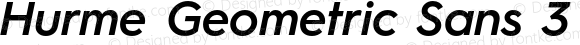 Hurme Geometric Sans 3 SemiBold Oblique