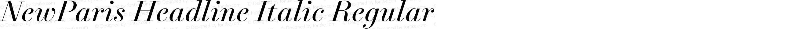 NewParis Headline Italic