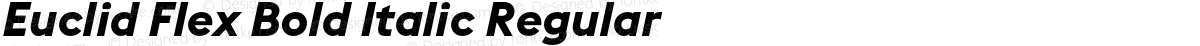 Euclid Flex Bold Italic Regular