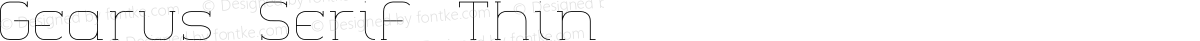 Gearus Serif Thin
