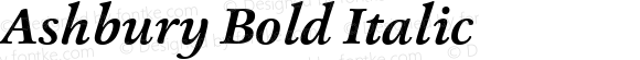 Ashbury Bold Italic