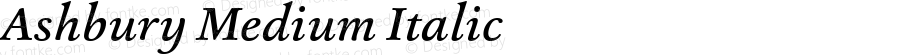 Ashbury-Medium Italic