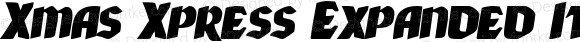 Xmas Xpress Expanded Italic Expanded Italic