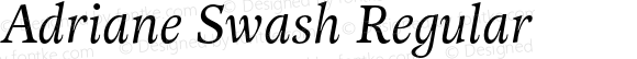 Adriane Swash Regular Version 1.002 TypeTrust Release;com.myfonts.typefolio.adriane-swash.regular.wfkit2.413y