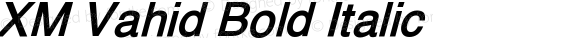 XM Vahid Bold Italic