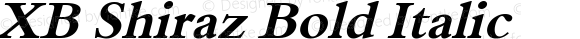 XB Shiraz Bold Italic